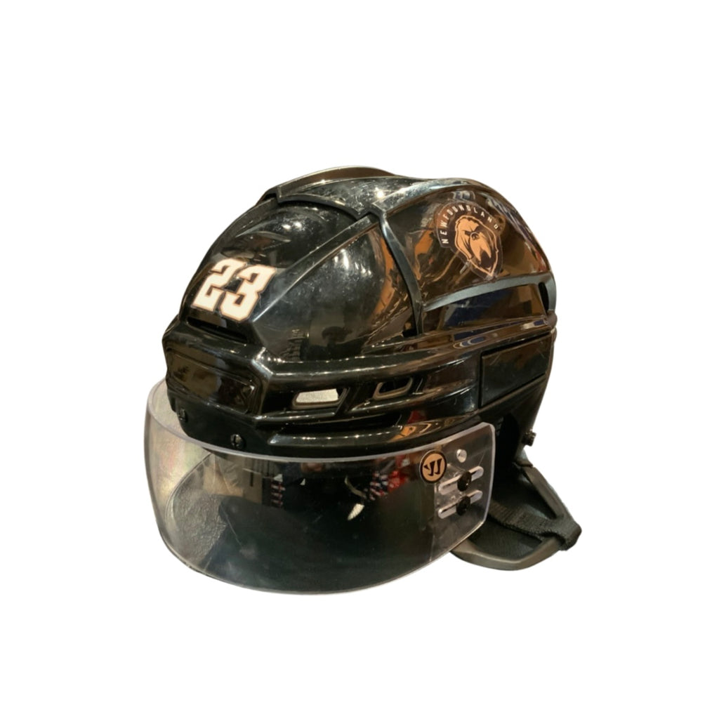 Game Worn Black Helmet
